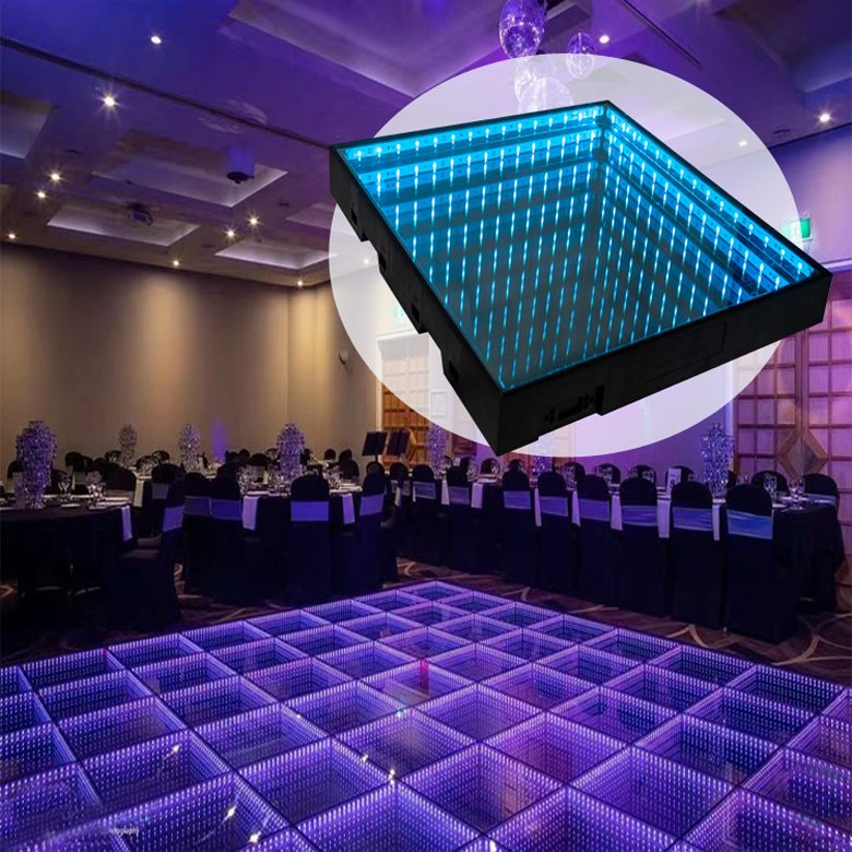 Wired Waterproof Dance Floor LED 3D Mirror