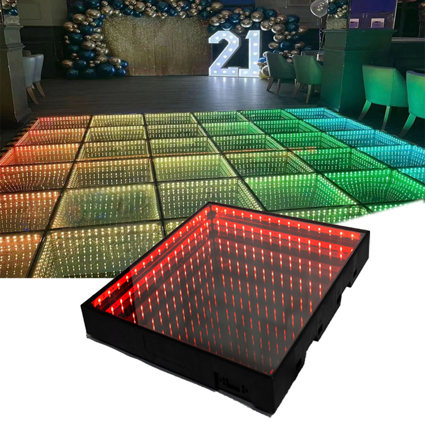 3D Dance Light Floor Tiles Indoor Disco Stage Wedding Illuminated 